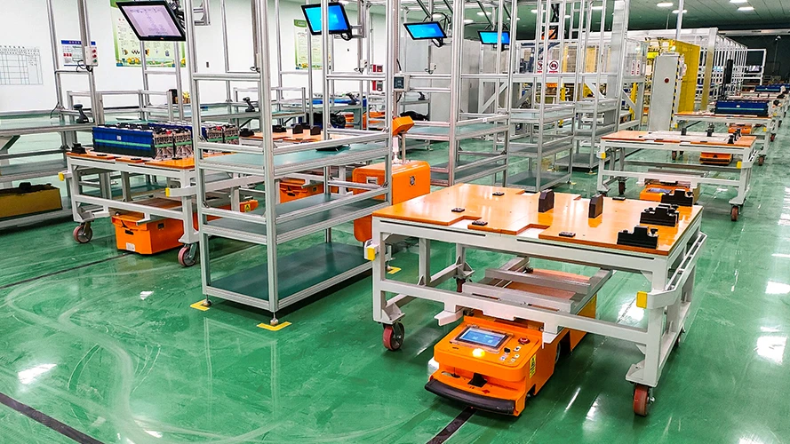 Towing AGV in Workshop Made in China Towing AGV in Workshop Made in China